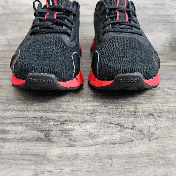 Reebok Zig Dynamic Running Black And Red Performance Sneaker Shoe - Picture 4 of 7